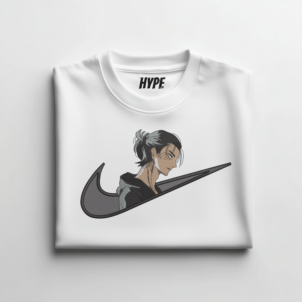 EREN YEAGER EMBROIDERED T-SHIRT