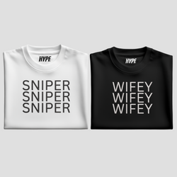 SNIPERxWIFEY EMBROIDERED T-SHIRT