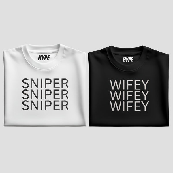 SNIPERxWIFEY EMBROIDERED T-SHIRT