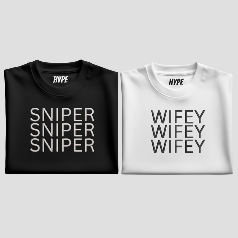 SNIPERxWIFEY EMBROIDERED T-SHIRT