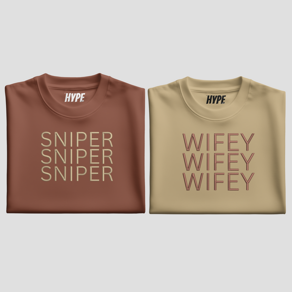 SNIPERxWIFEY EMBROIDERED T-SHIRT