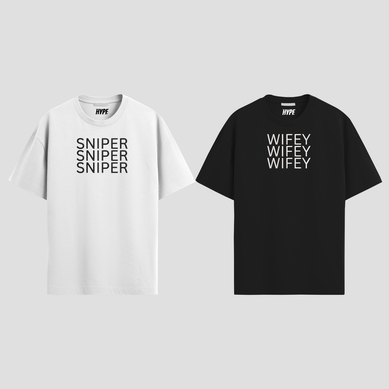 SNIPERxWIFEY EMBROIDERED T-SHIRT