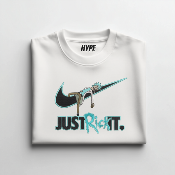 JUST RICK IT EMBROIDERED T-SHIRT