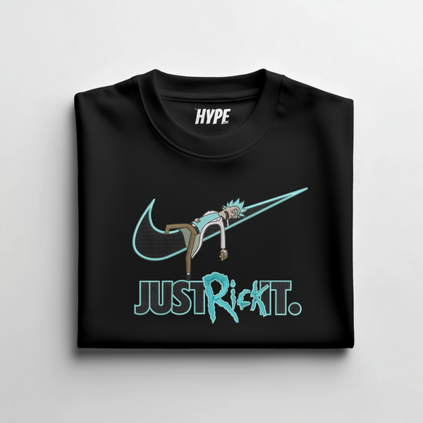 JUST RICK IT EMBROIDERED T-SHIRT