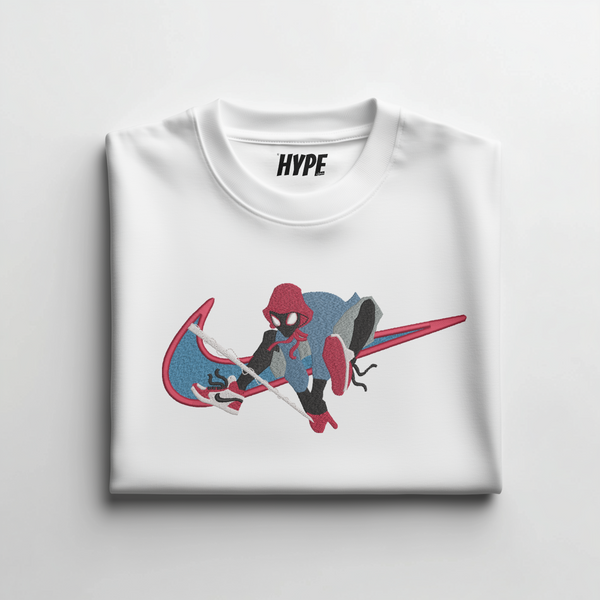 MILES MORALES EMBROIDERED T-SHIRT