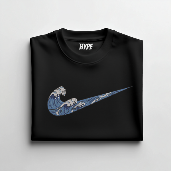 WAVE EMBROIDERED T-SHIRT