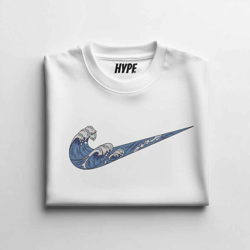 WAVE EMBROIDERED T-SHIRT