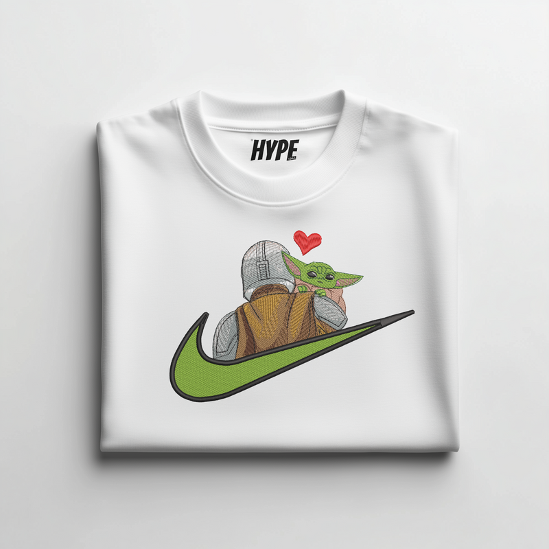 BABY YODA EMBROIDERED T-SHIRT