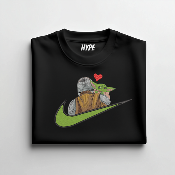 BABY YODA EMBROIDERED T-SHIRT