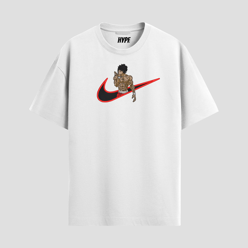 BAKI HANMA EMBROIDERED T-SHIRT