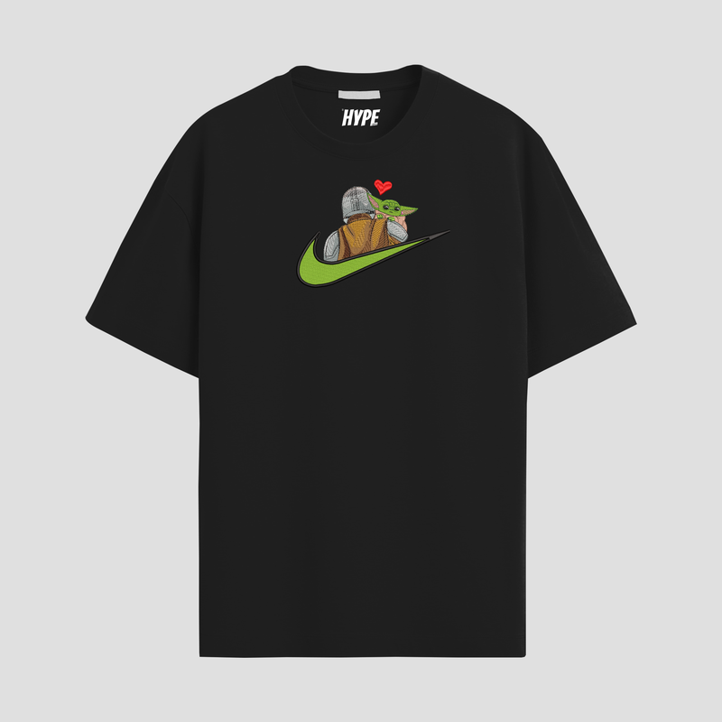 BABY YODA EMBROIDERED T-SHIRT