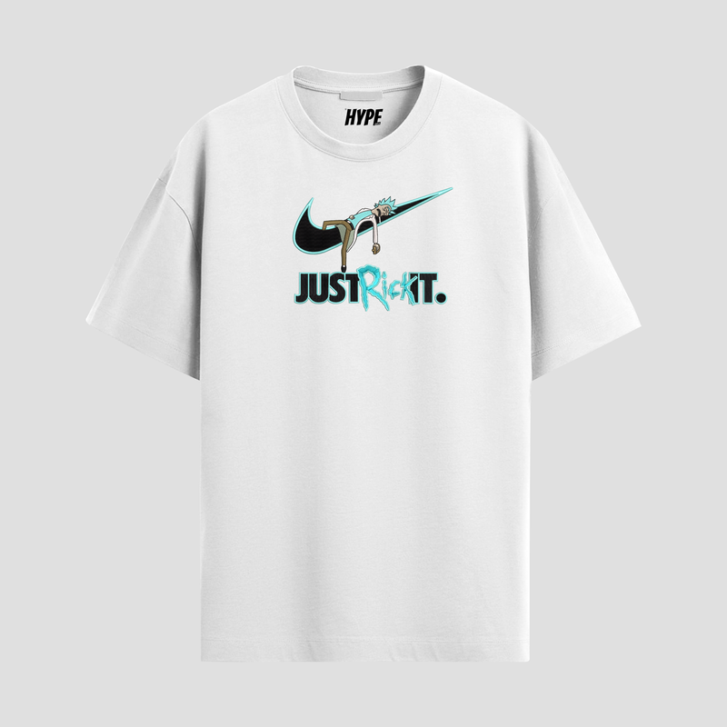 JUST RICK IT EMBROIDERED T-SHIRT